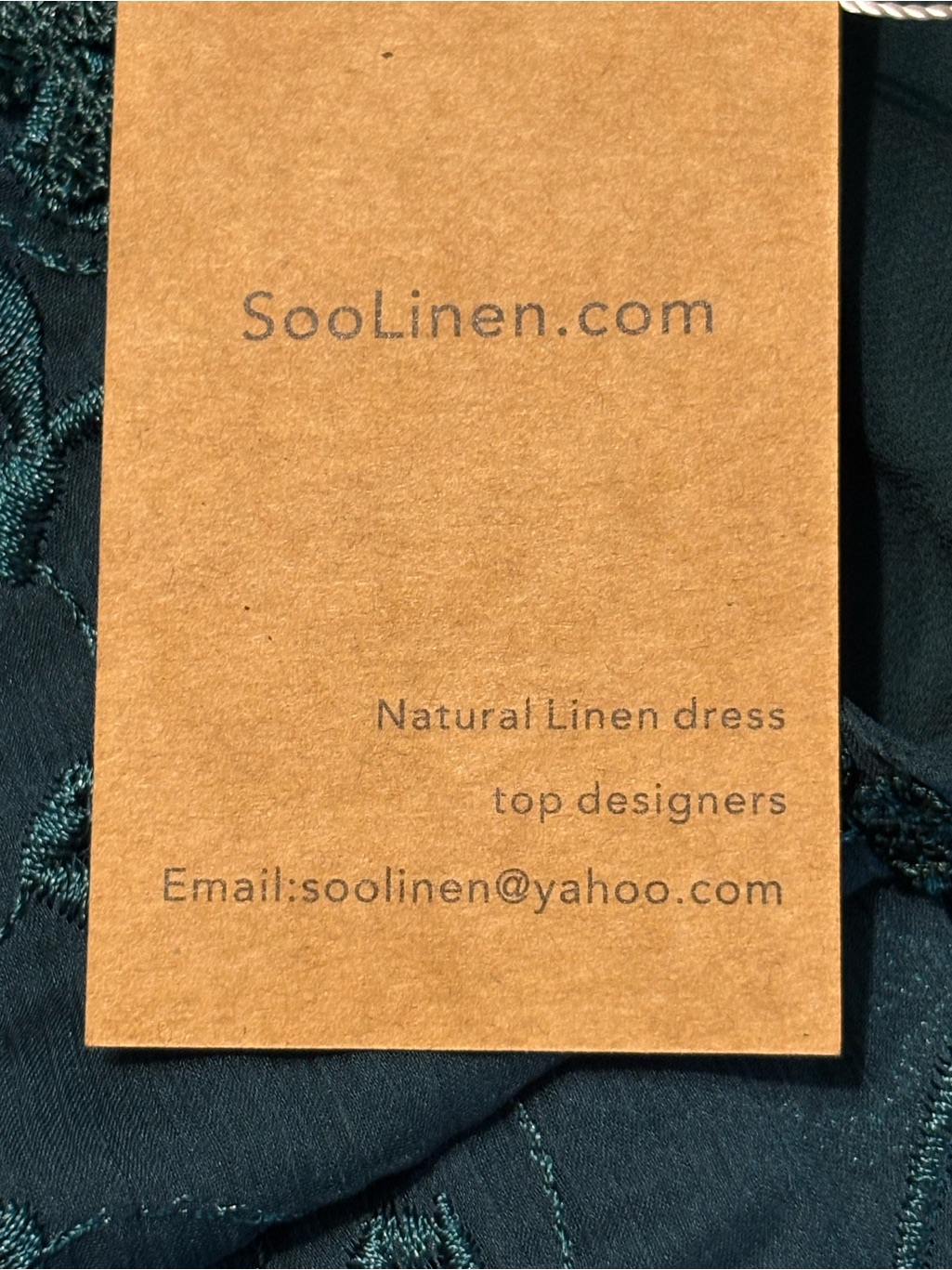 Soolinen Teal Embroidered Lace Tunic Dress Boho Lagenlook Nwt * — image 7 of 8
